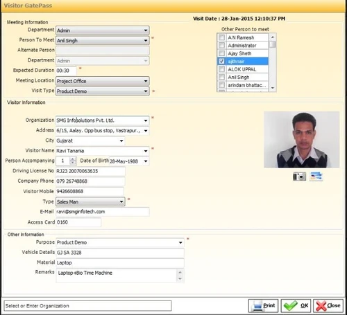 Axis Gatepass